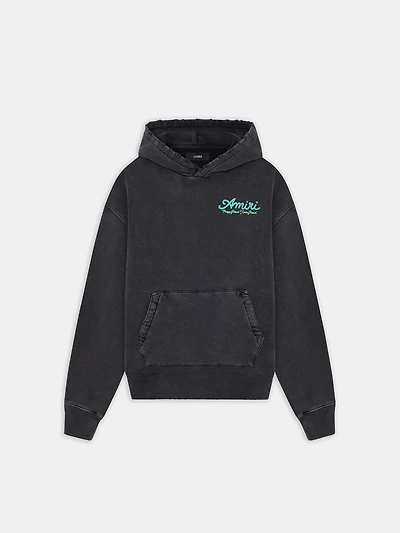 AMIRI NEON LIGHTS HOODIE - BLACK