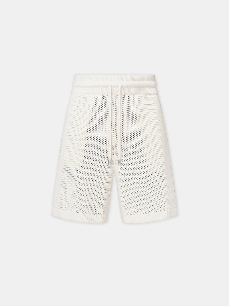 AMIRI CROCHET MESH SHORT - Ivory