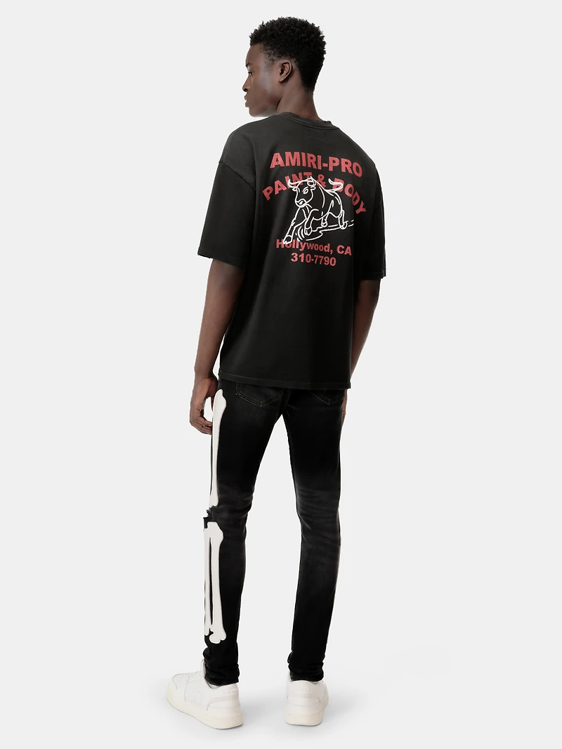 AMIRI BULL OVERSIZED TEE - Black