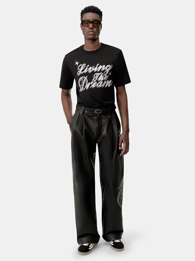 CRYSTAL LIVING THE DREAM TEE - Black