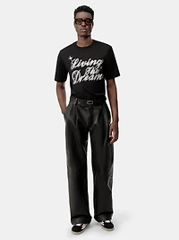 CRYSTAL LIVING THE DREAM TEE - Black
