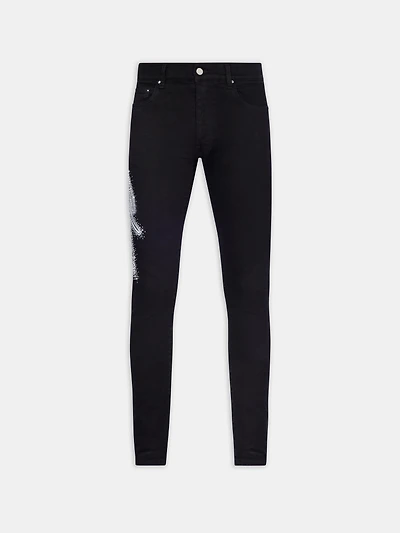 CURSIVE AMIRI CRYSTAL JEAN - BLACK