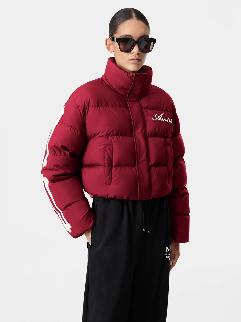 WOMEN - WOMEN'S BONES CROPPED DOWN JACKET Deep Red