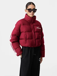 WOMEN - WOMEN'S BONES CROPPED DOWN JACKET Deep Red