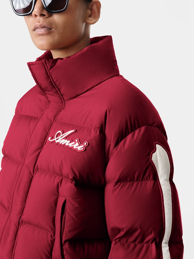 WOMEN - WOMEN'S BONES CROPPED DOWN JACKET Deep Red