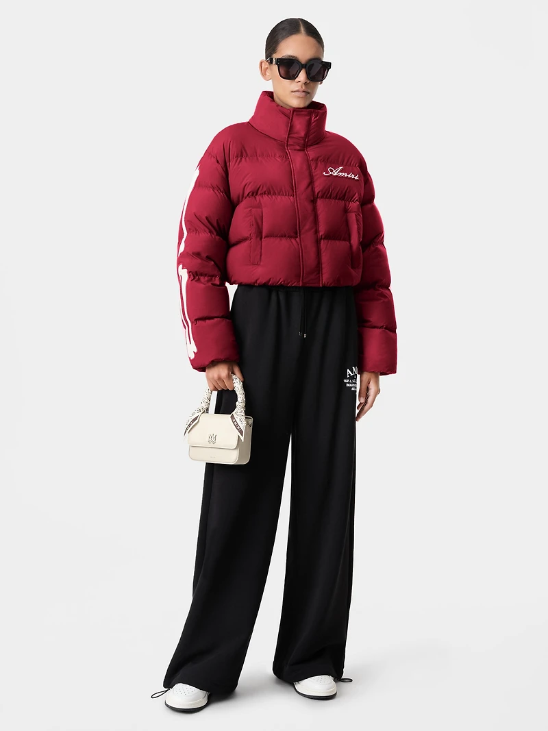 WOMEN - WOMEN'S BONES CROPPED DOWN JACKET Deep Red