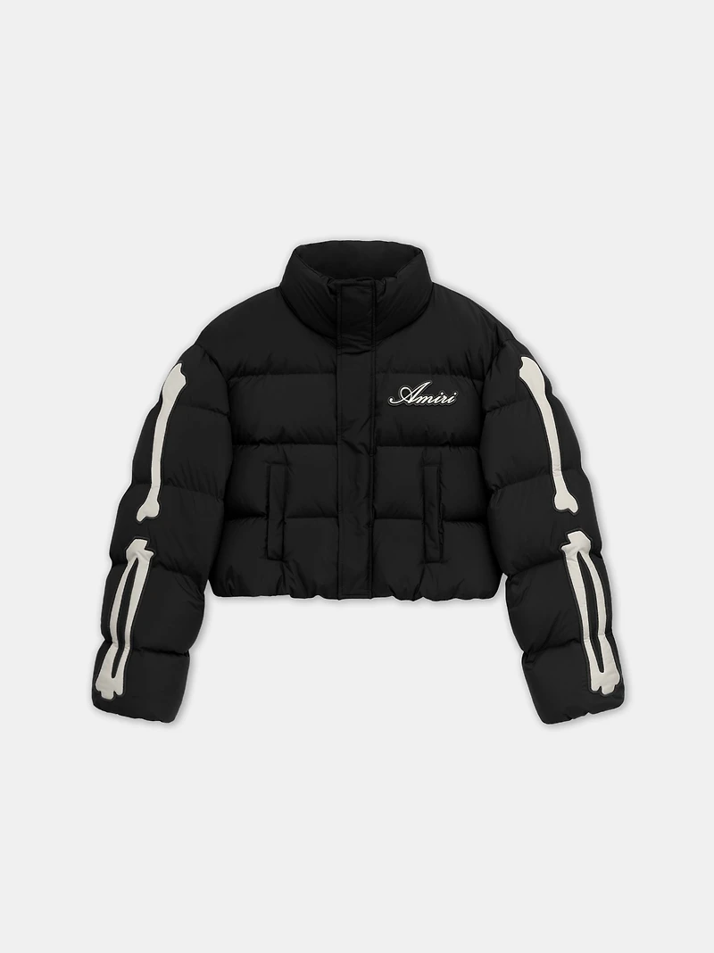 WOMEN - WOMEN'S BONES CROPPED DOWN JACKET Black