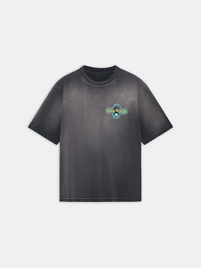 HOLLYWOOD WOLF TEE - BLACK