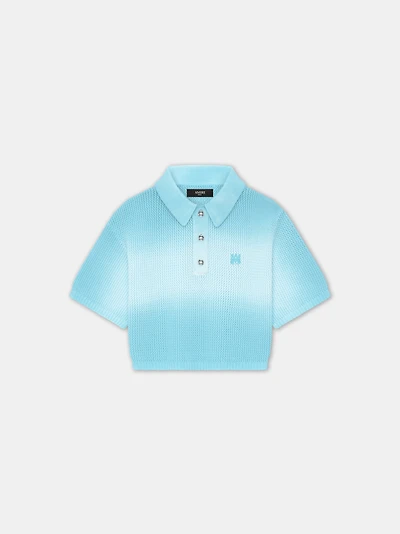 WOMEN - WOMEN'S MA CROPPED POLO Ice Blue