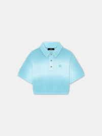 WOMEN - WOMEN'S MA CROPPED POLO Ice Blue