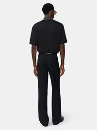 CRYSTAL AMIRI SCRIPT SHIRT - BLACK