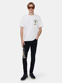 AMIRI DRAGON REPAIR SLIM JEAN - DUSK BLACK