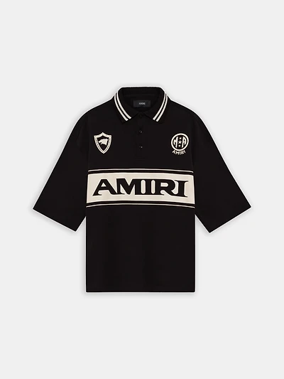 AMIRI SPORT OVERSIZED POLO - Black