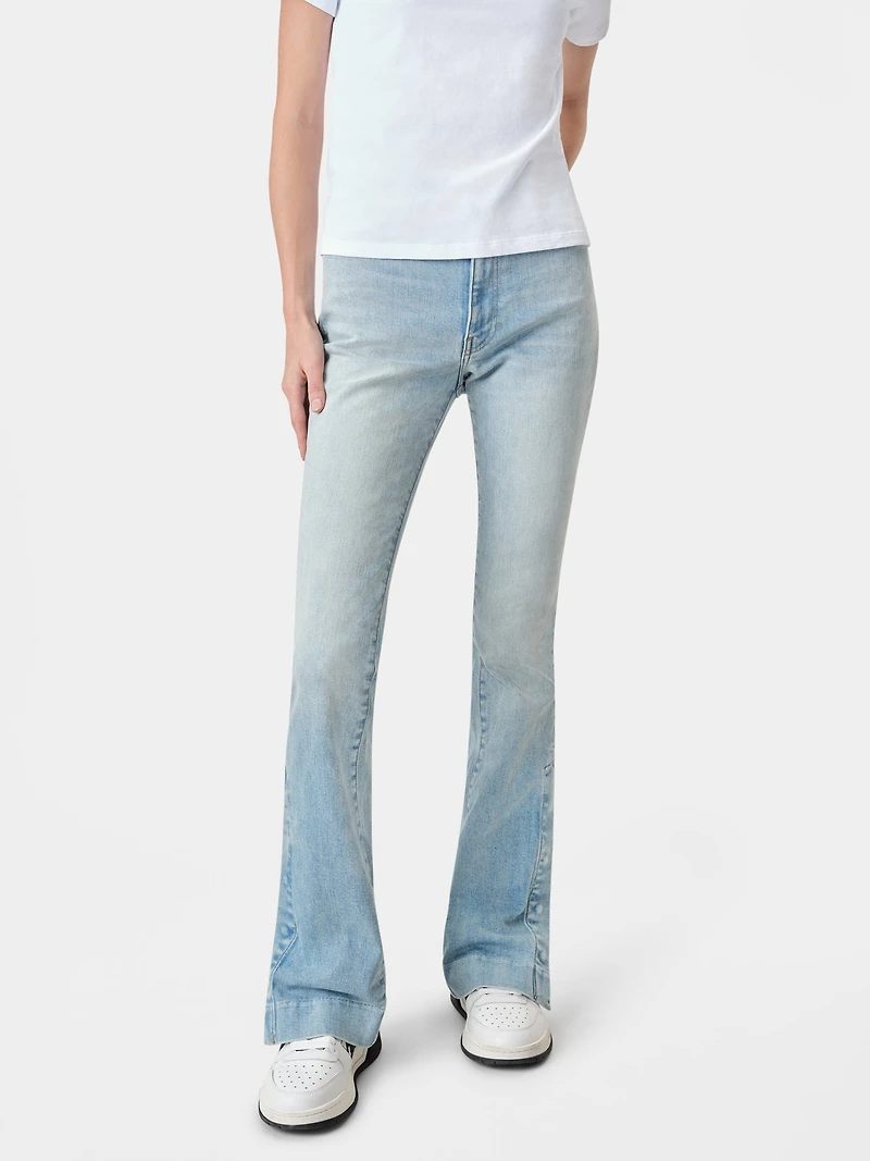 WOMEN - WOMEN'S KICK FLARE Light Indigo