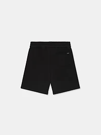 RELAXED PULL ON SWEATSHORT - BLACK