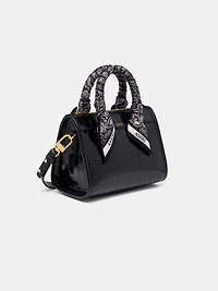 WOMEN - WOMEN'S CROC MICRO TRIANGLE BAG - BLACK