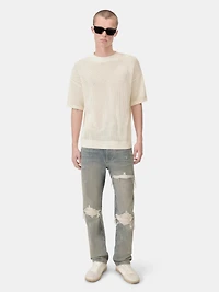 SUEDE STRAIGHT MX1 JEAN - Antique Indigo