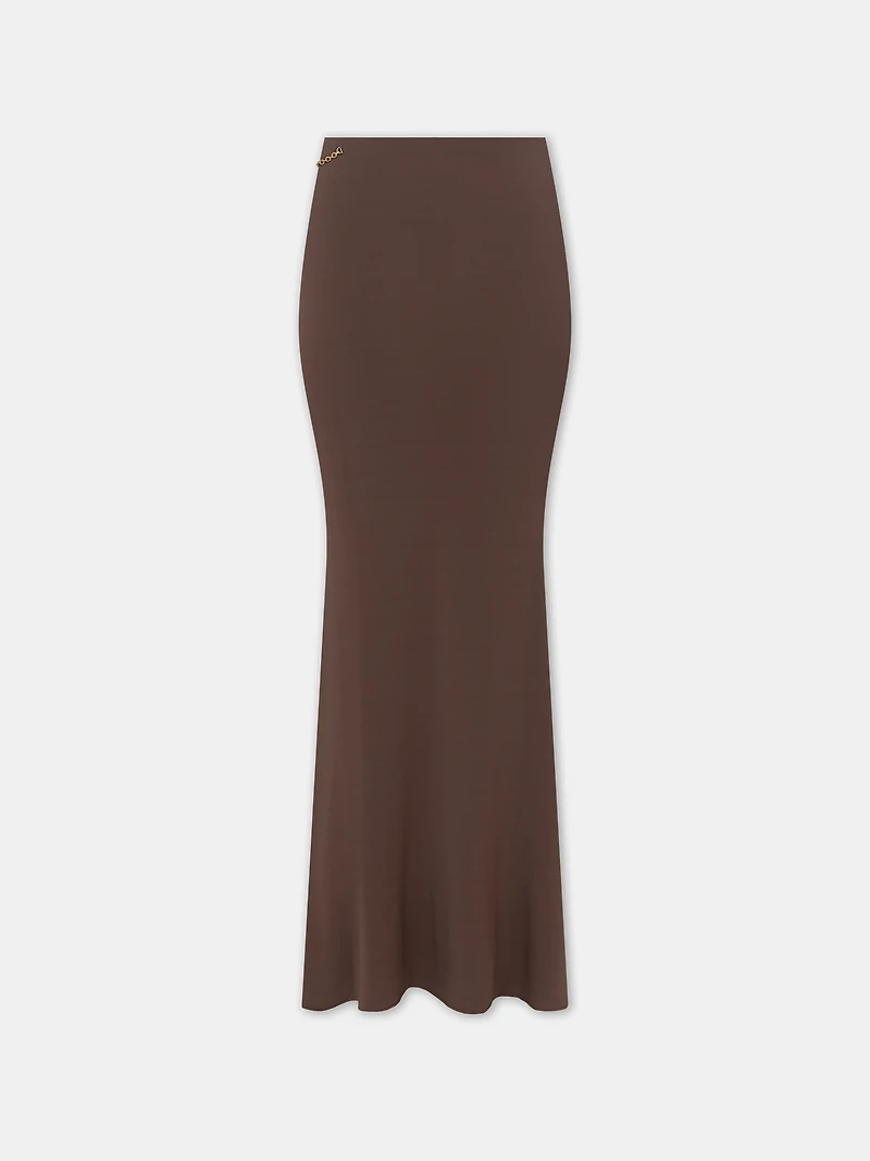 WOMEN - WOMEN'S MAXI SKIRT Walnut Brown