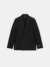 TONAL MA QUAD DOUBLE-BREASTED BLAZER - Black