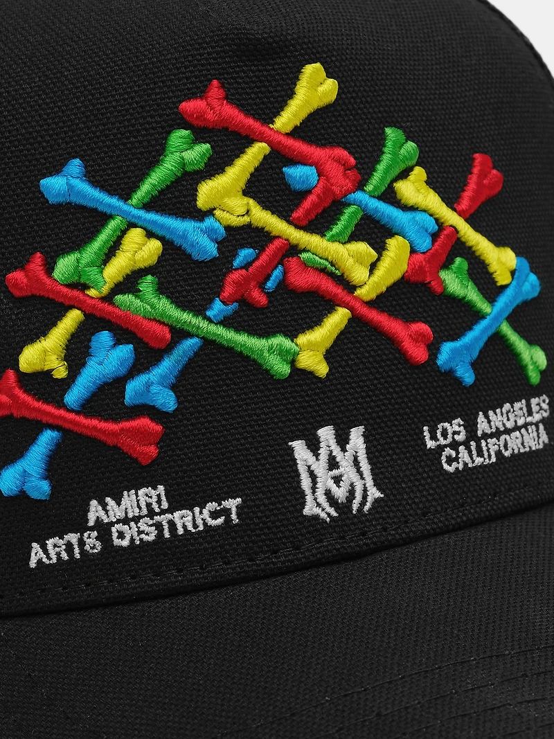 KIDS - KIDS' BONES TRUCKER HAT - Black