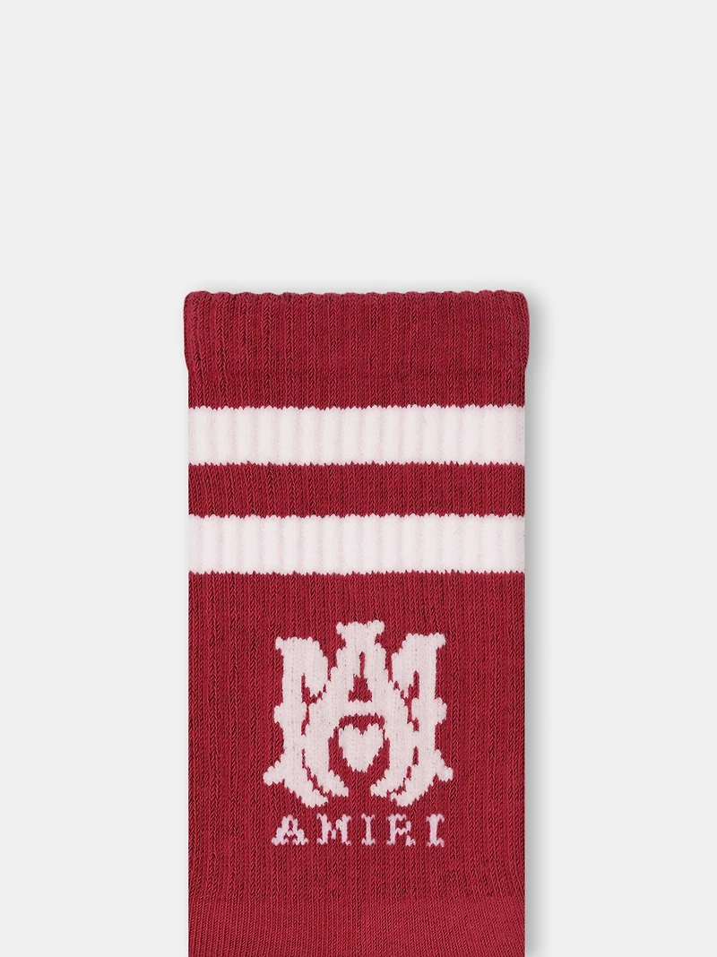 KIDS - KIDS' MA STRIPE SOCKS Varsity Red