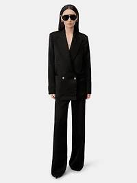 WOMEN - WOMEN'S MA QUAD OVERSIZED BLAZER Black