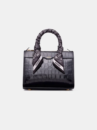 WOMEN - WOMEN'S CROC MICRO TRIANGLE BAG - BLACK