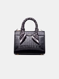 WOMEN - WOMEN'S CROC MICRO TRIANGLE BAG - BLACK