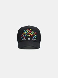 KIDS - KIDS' BONES TRUCKER HAT - Black
