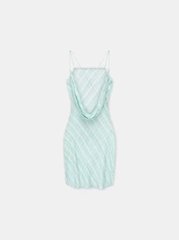 WOMEN - WOMEN'S MA QUAD OPEN BACK SLIP DRESS Ice Blue