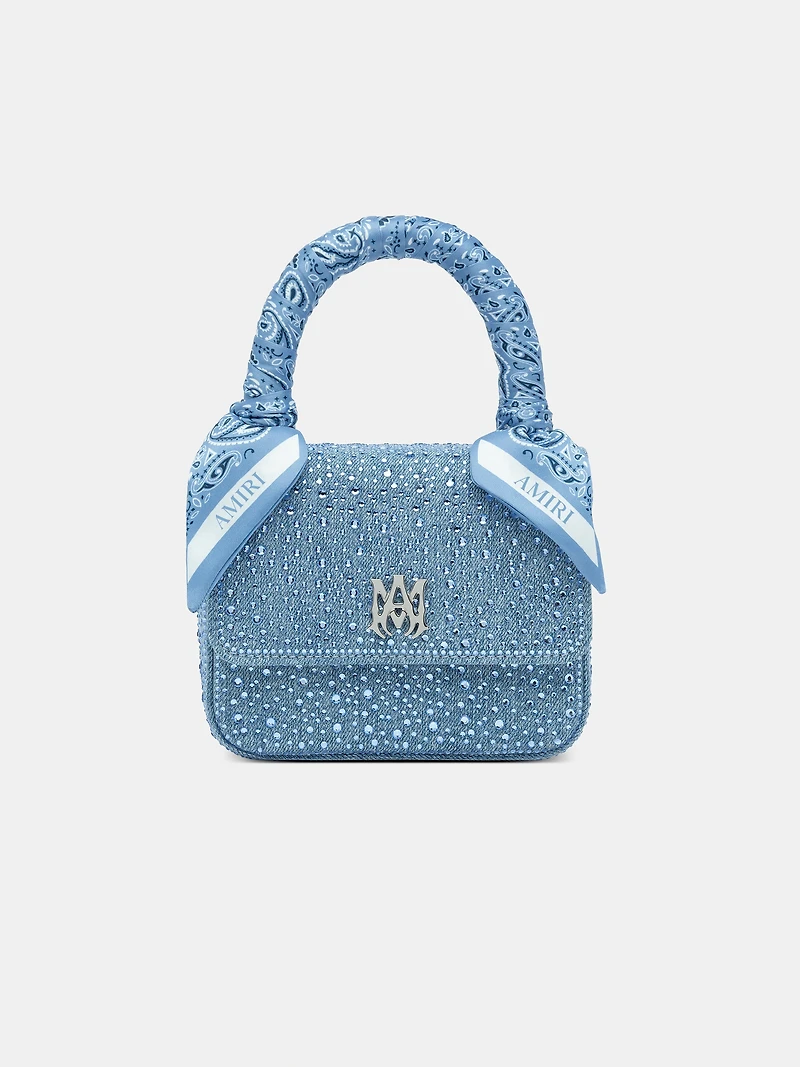 WOMEN - WOMEN'S CRYSTAL DENIM MICRO MA BAG - True Blue