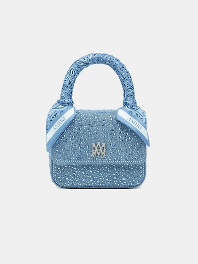 WOMEN - WOMEN'S CRYSTAL DENIM MICRO MA BAG - True Blue