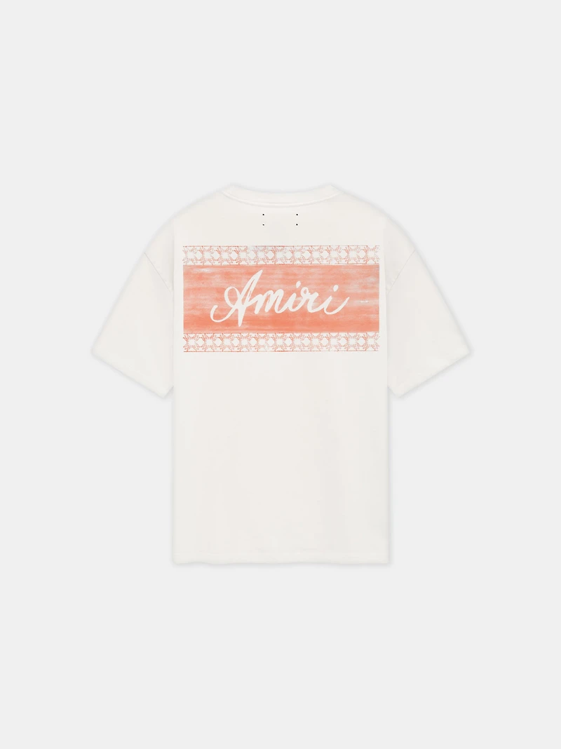 AMIRI BOX SCRIPT TEE - Malibu Peach