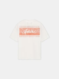 AMIRI BOX SCRIPT TEE - Malibu Peach