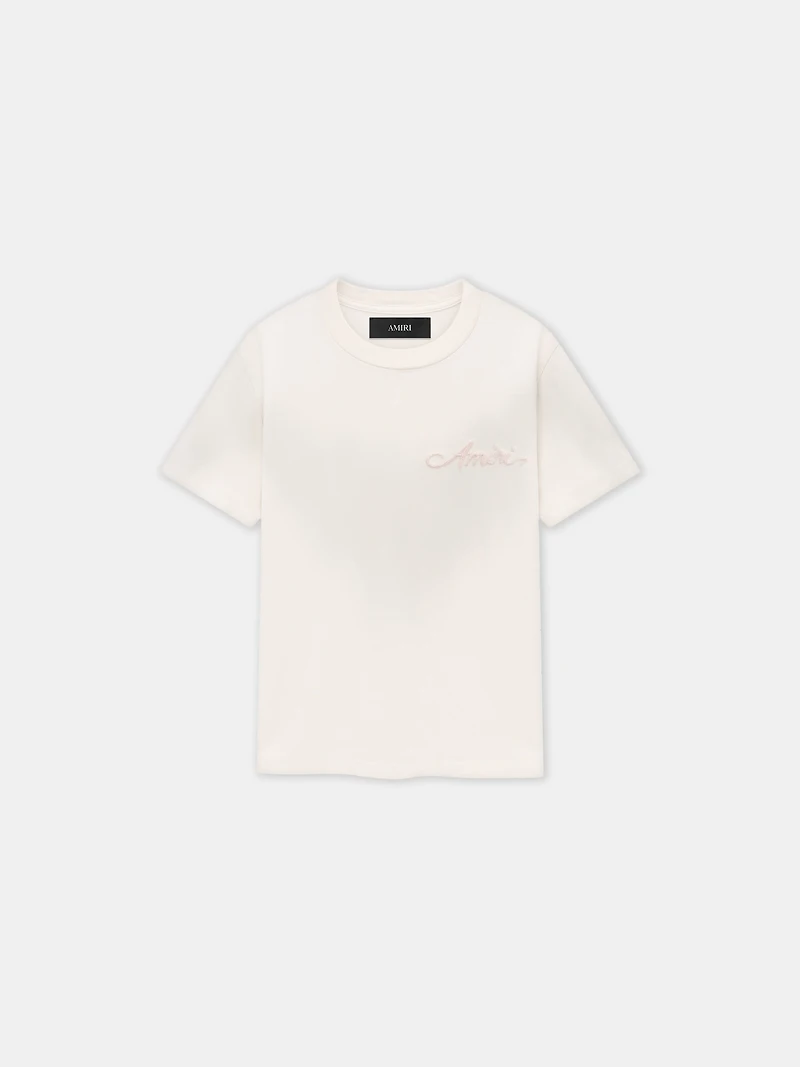 WOMEN - WOMEN'S BLEACH BANDANA PATCH TEE Alabaster