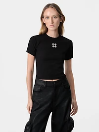 WOMEN - WOMEN'S MA QUAD BABY TEE Black
