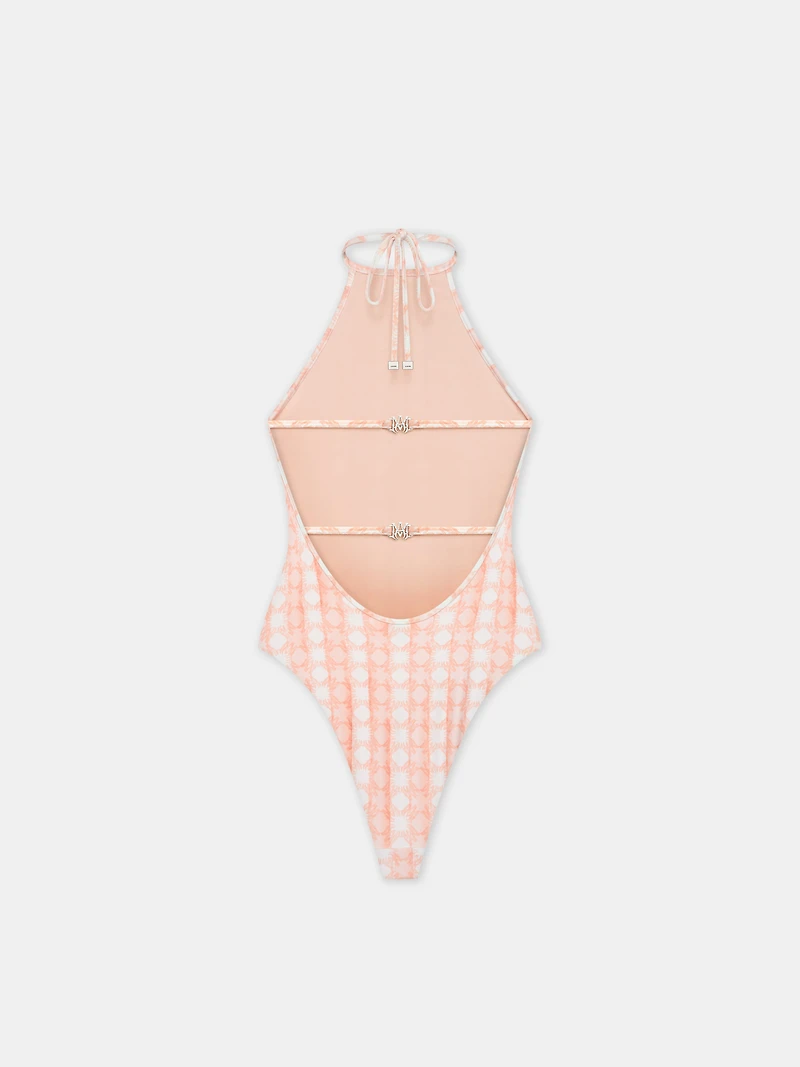 WOMEN - WOMEN'S MA QUAD HALTER NECK ONE PIECE Malibu Peach