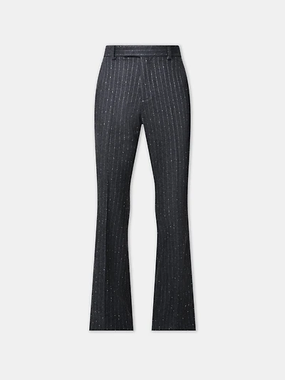 WOMEN - WOMEN'S SEQUIN PINSTRIPE KICK FLARE Dark Grey