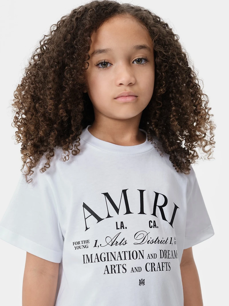 KIDS - KIDS' AMIRI ARTS DISTRICT TEE White