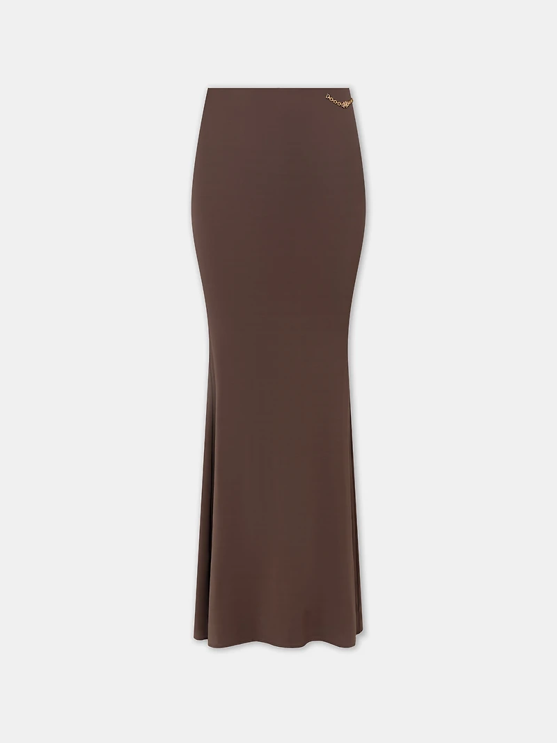 WOMEN - WOMEN'S MAXI SKIRT Walnut Brown