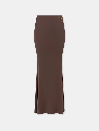 WOMEN - WOMEN'S MAXI SKIRT Walnut Brown
