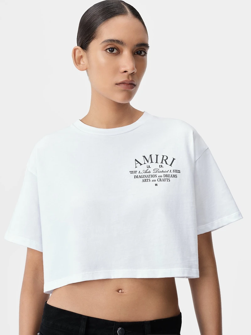 WOMEN - WOMEN'S ARTS DISTRICT CROPPED TEE White
