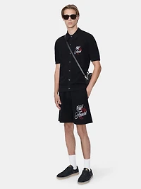 CLUB AMIRI CROCHET SHORT - BLACK