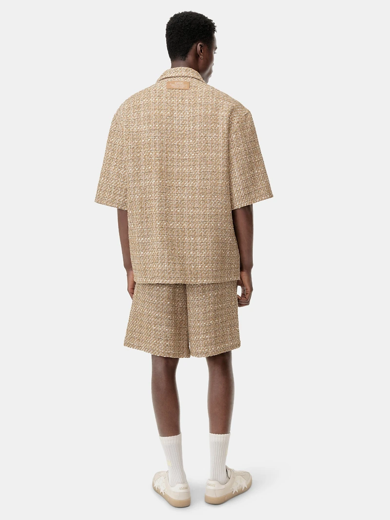 BOUCLE CAMP SHIRT - Camel