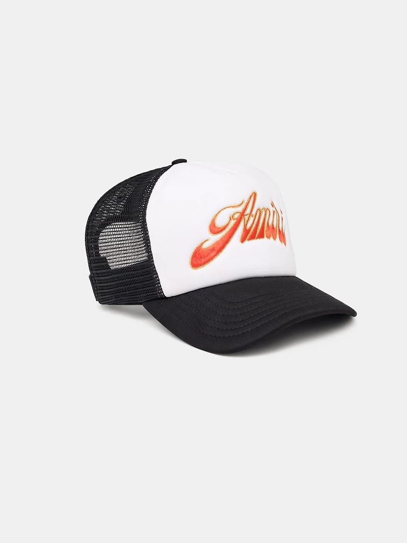 AMIRI GROOVY TRUCKER HAT - BLACK