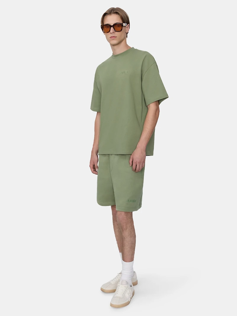 AMIRI EMBROIDERED SHORT - OLIVE