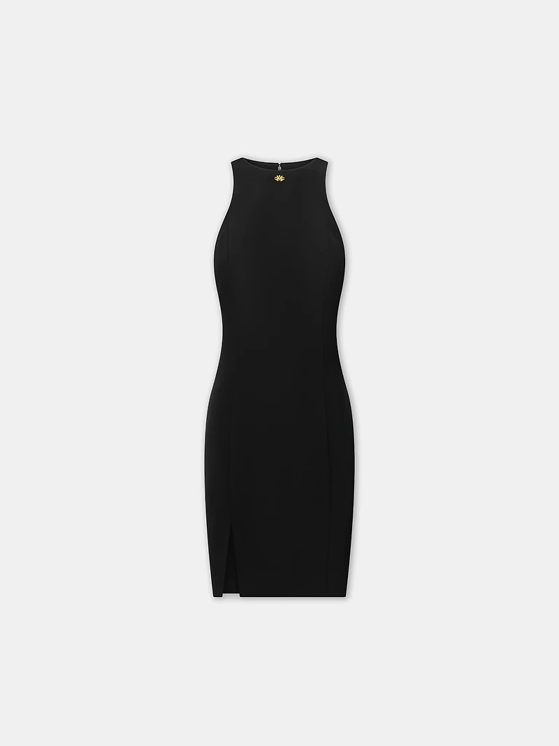 WOMEN - WOMEN'S SLIT MINI DRESS Black