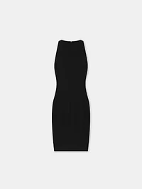 WOMEN - WOMEN'S SLIT MINI DRESS Black