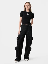 WOMEN - WOMEN'S MA QUAD BABY TEE Black