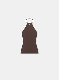 WOMEN - WOMEN'S HALTER TOP Walnut Brown